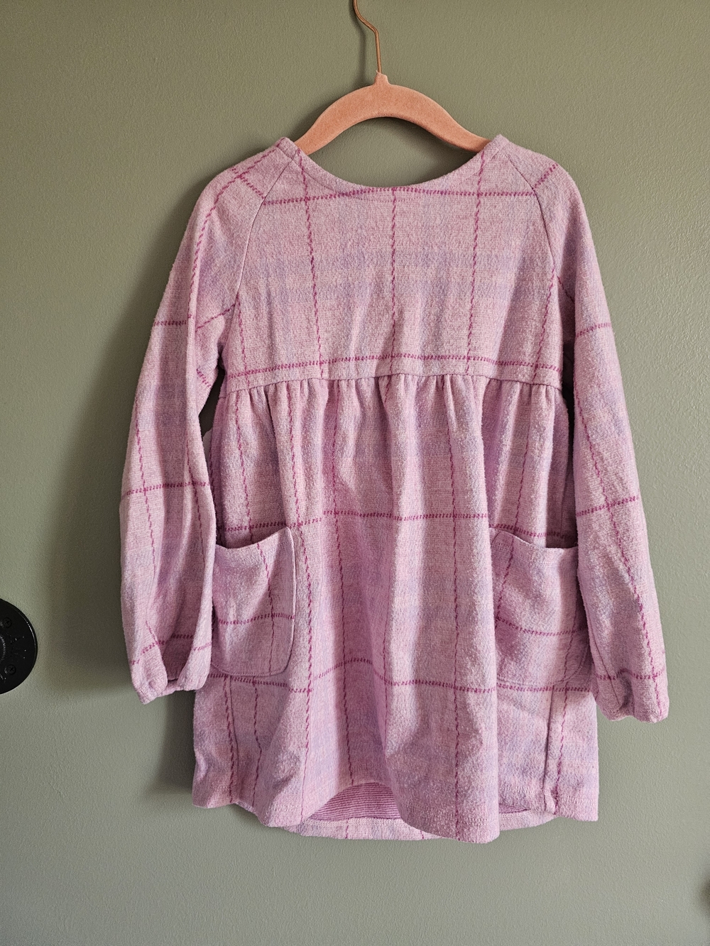 Falls Creek Girls Pink Plaid Casual Dress